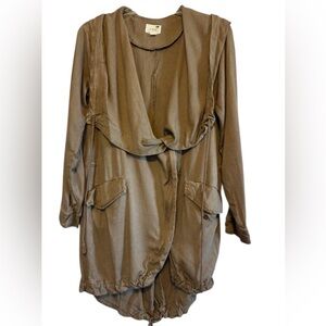 L. A. Hearts Light Brown BOHO Flowing Chic Oversized Jacket Top Size XS/S